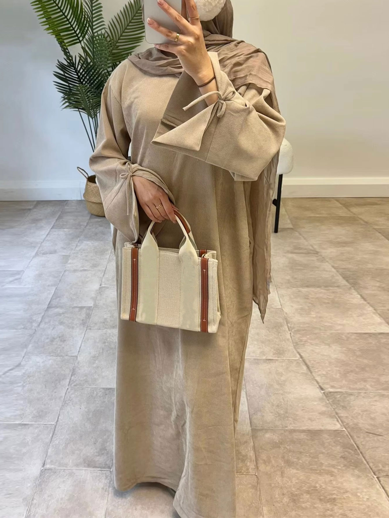 Luxury Lifestyle Women - Ramadan Bow-knot Dubai Abaya Dress Luxury