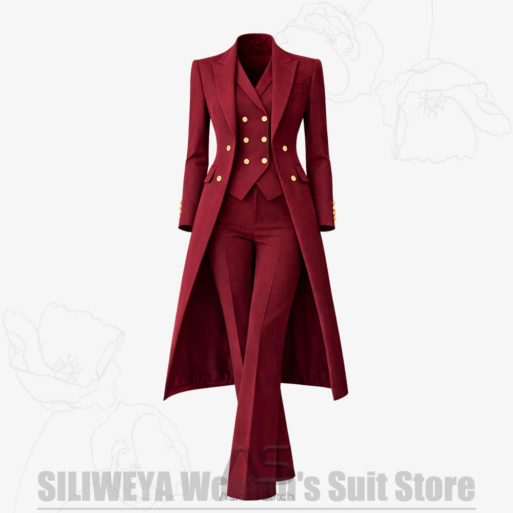 Luxury Lifestyle Women - Women's Suit 3 Piece Double Breasted