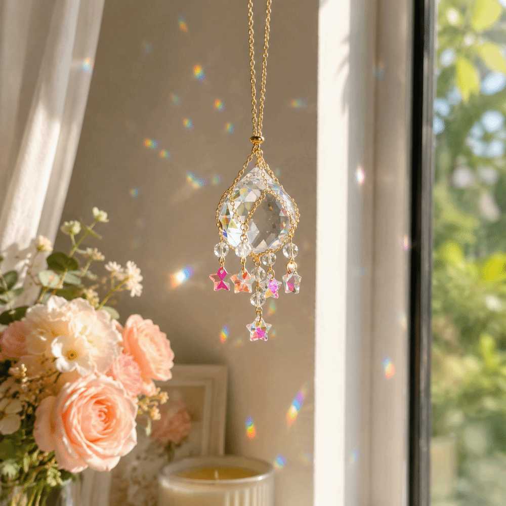 Transparent Crystal Glass Sun  - Crystal Ball Decor ulasan dan harga