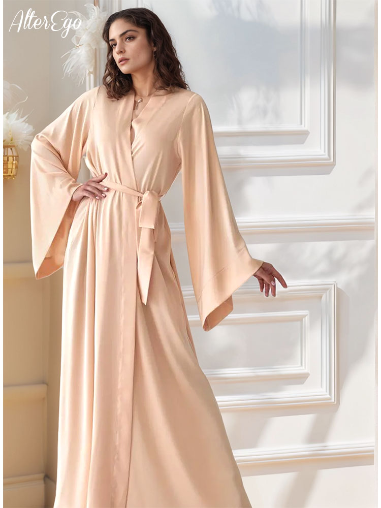 Floor Length Bridal Kimono Bei - Luxury Lifestyle Women ulasan dan harga