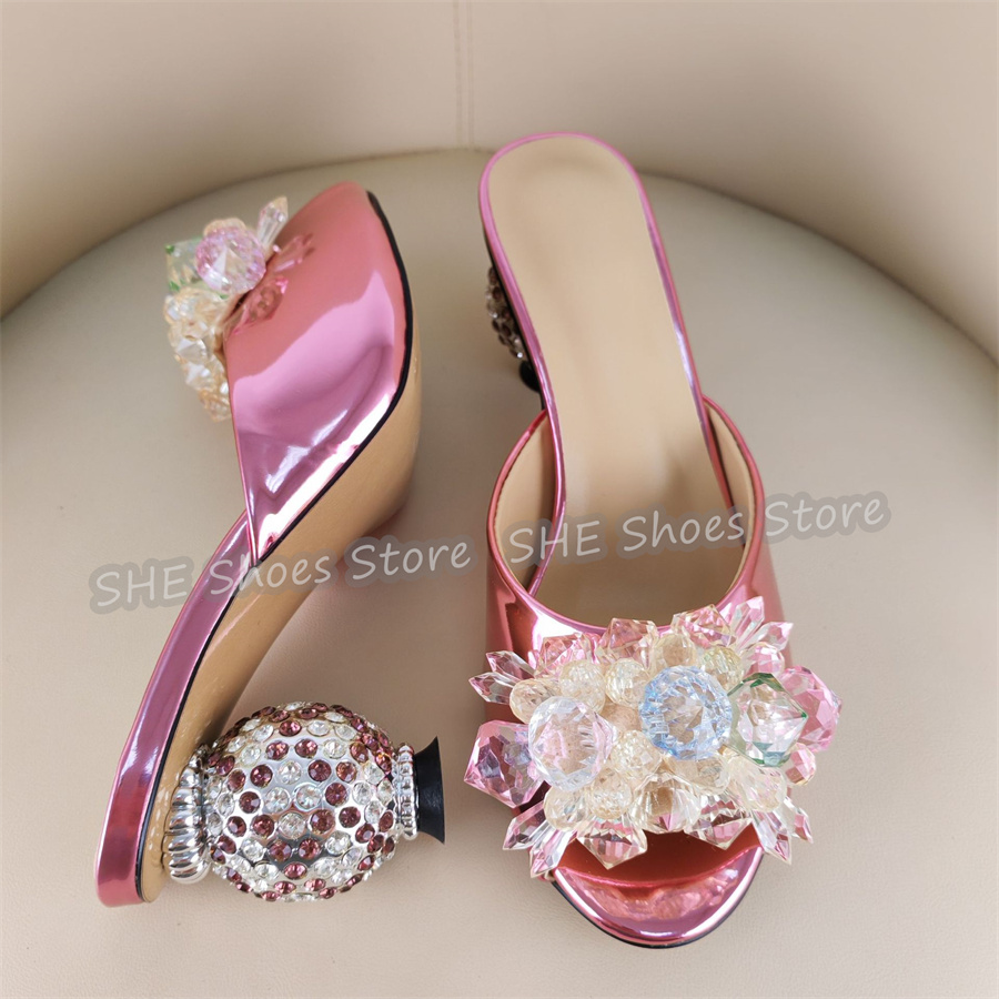 Ball Design Rhinestone Heel Wo - Crystal Ball Decor ulasan dan harga