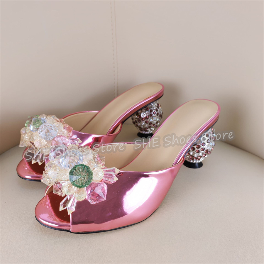 Ball Design Rhinestone Heel Wo - Crystal Ball Decor ulasan dan harga