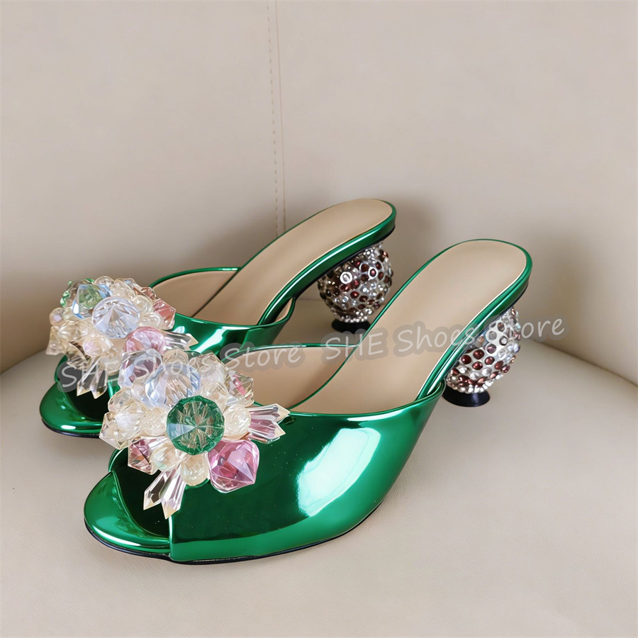 Ball Design Rhinestone Heel Wo - Crystal Ball Decor ulasan dan harga