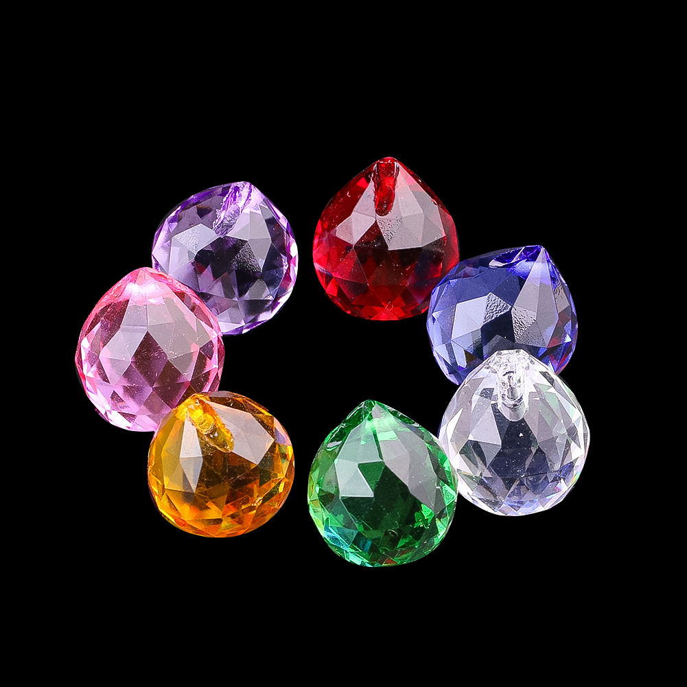6pcs 20mm K9 Crystal Glass Bal - Crystal Ball Decor ulasan dan harga