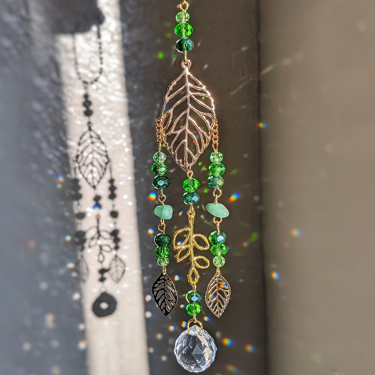 Green Crystal Suncatcher Hangi - Crystal Ball Decor ulasan dan harga