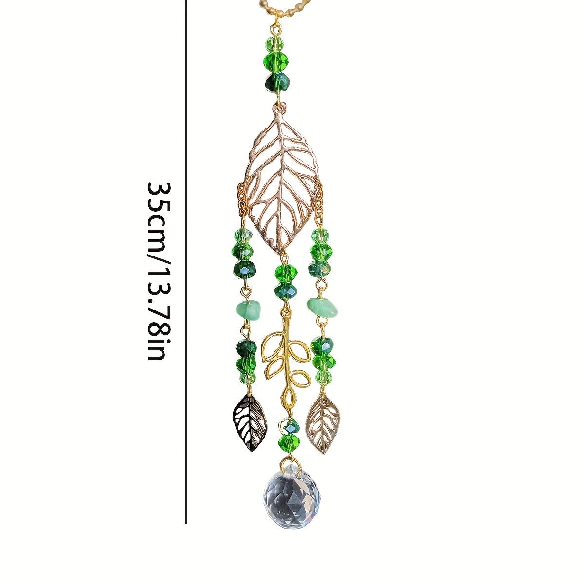 Green Crystal Suncatcher Hangi - Crystal Ball Decor ulasan dan harga