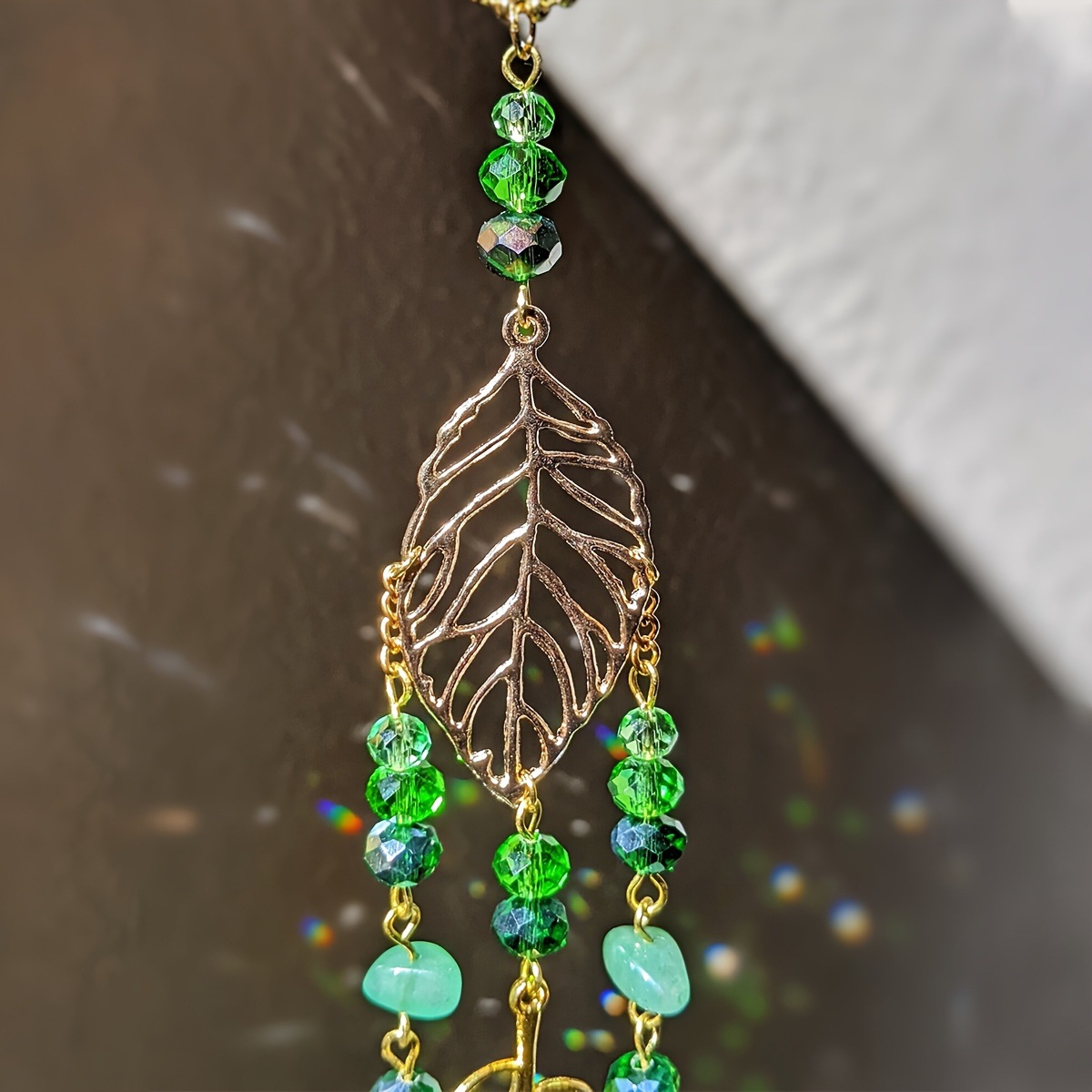 Green Crystal Suncatcher Hangi - Crystal Ball Decor ulasan dan harga