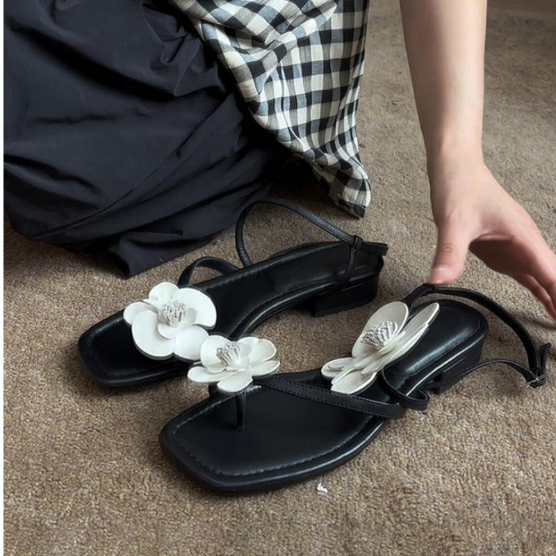 Wonen  Flower Clip Toe High Sa - Luxury Lifestyle Shoes ulasan dan harga