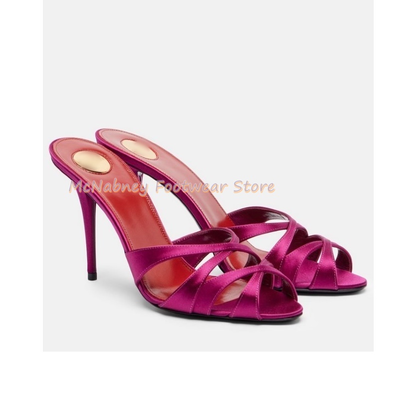 Pointed Stilettos Satin Fabric - Luxury Lifestyle Shoes ulasan dan harga